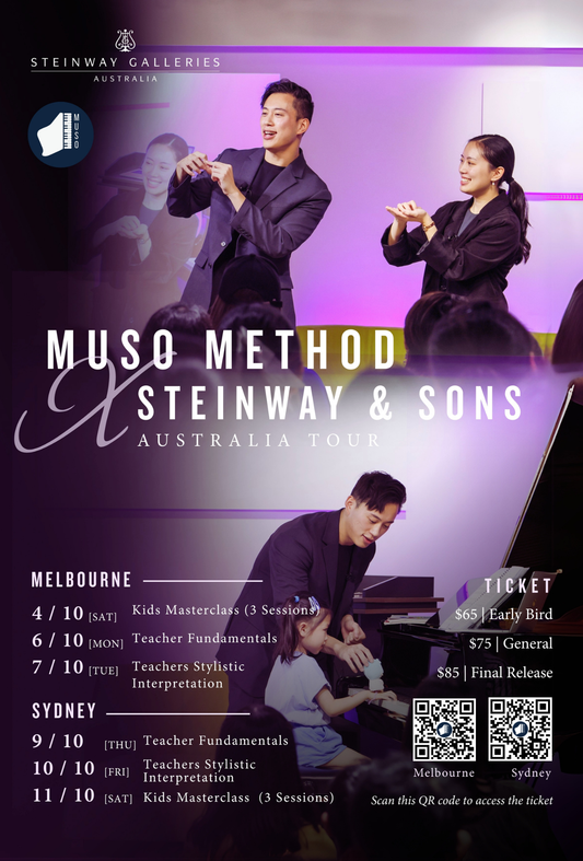🎹 Muso Method x Steinway & Sons: Australia Tour 2025